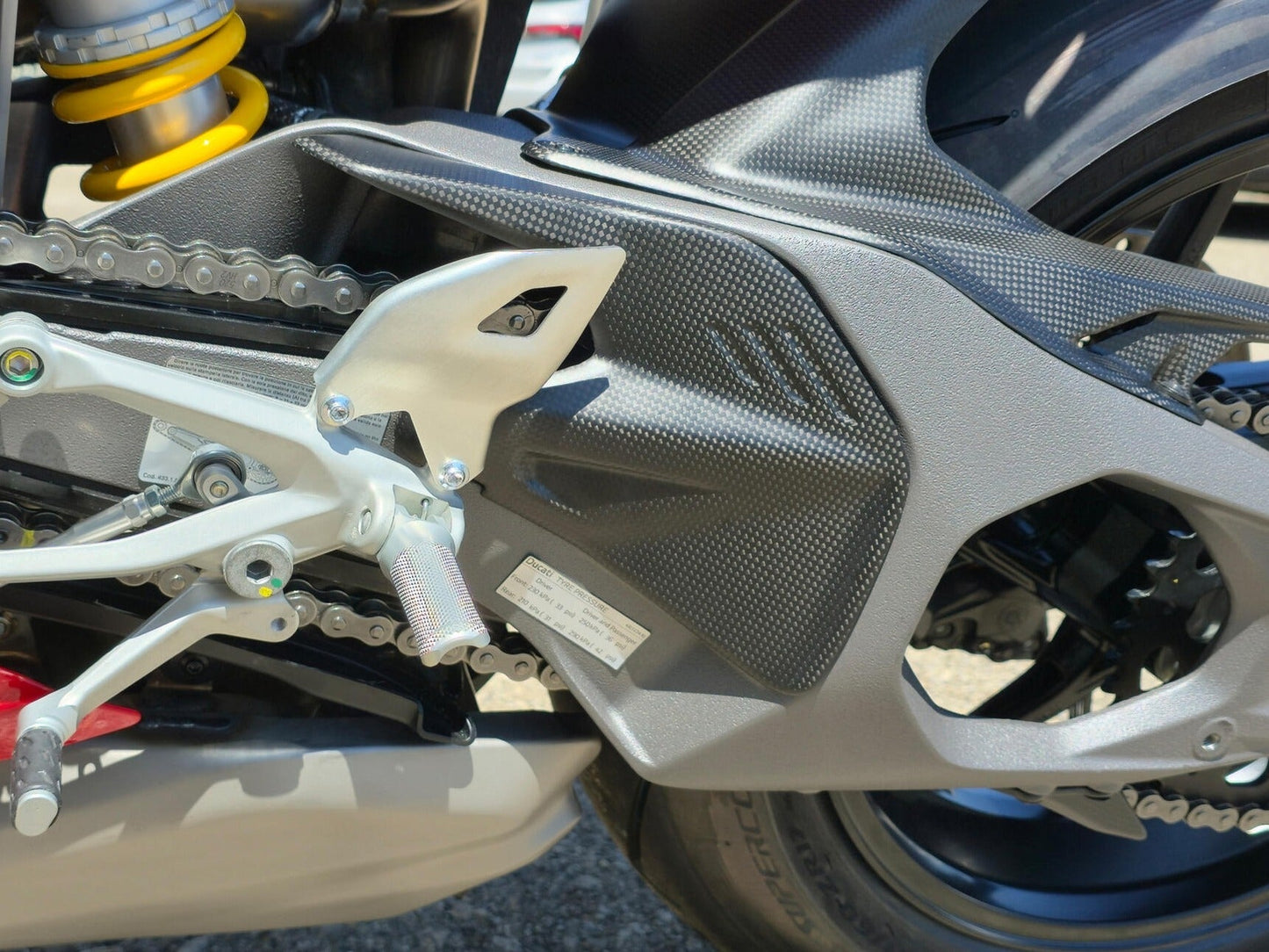 CNC RACING ZA419 Ducati Panigale V4 / Streetfighter V4 (2025+) Carbon Swingarm Cover – Accessories in the Factory Racing Motorcycle Aftermarket Accessories and Parts Online Shop