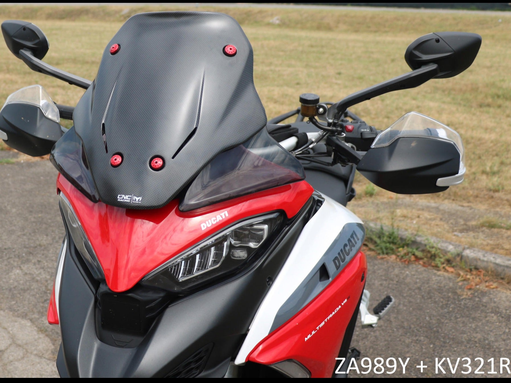 ZA989 - CNC RACING Ducati Multistrada V4 (2021+) Carbon Sport Screen – Accessories in the Factory Racing Motorcycle Aftermarket Accessories and Parts Online Shop