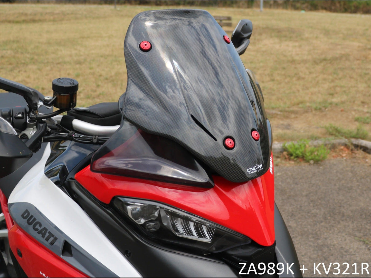 ZA989 - CNC RACING Ducati Multistrada V4 (2021+) Carbon Sport Screen – Accessories in the Factory Racing Motorcycle Aftermarket Accessories and Parts Online Shop