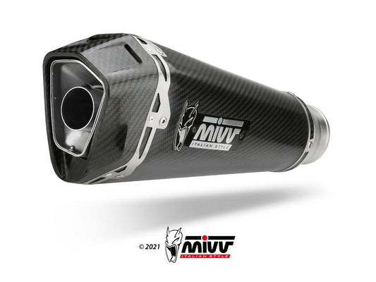 MIVV S.050 SUZUKI GSX-R 1000 ( 2017 / 20 ) Slip-on Exhaust "Delta Race" (carbon; approved) – Accessories in the 2WheelsHero Motorcycle Aftermarket Accessories and Parts Online Shop