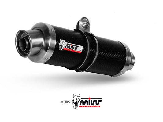 MIVV S.046 SUZUKI Van Van 200 ( 2016 - 17 ) Slip-on Exhaust "GP" (carbon; not approved) – Accessories in the 2WheelsHero Motorcycle Aftermarket Accessories and Parts Online Shop