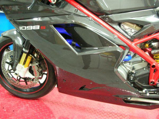 CARBONVANI Ducati Superbike 1098 / 1198 / 848 Carbon Side Fairing Panel (left)