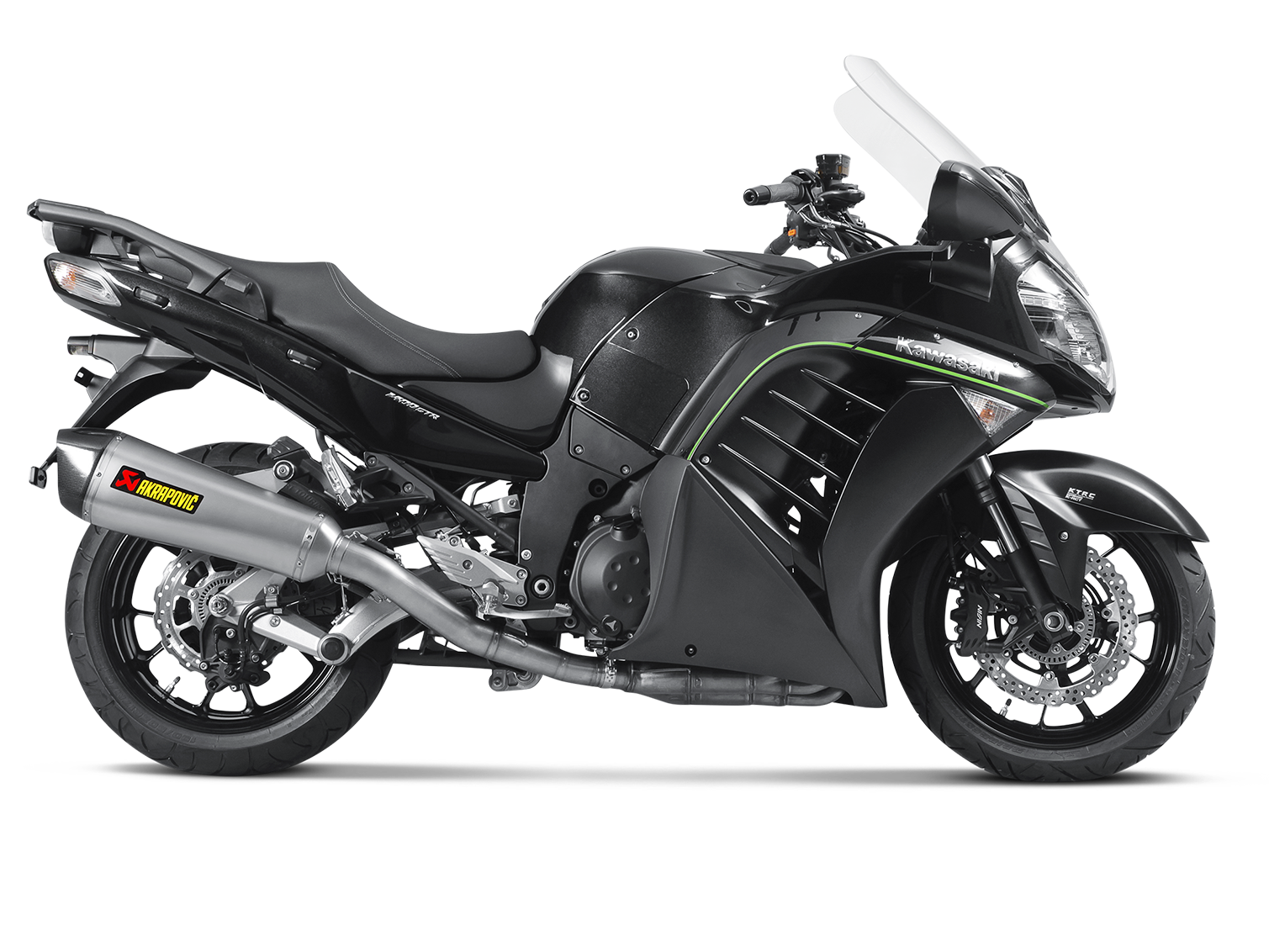 AKRAPOVIC S-K14SO5-HZAAT Kawasaki 1400 GTR / Concours 14 (2017+) Slip-on Exhaust (titanium) – Accessories in the 2WheelsHero Motorcycle Aftermarket Accessories and Parts Online Shop