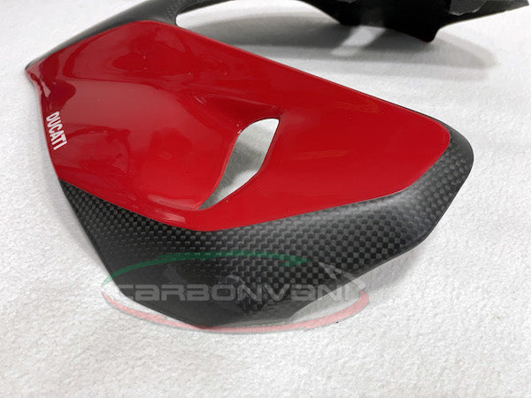 CARBONVANI Ducati Streetfighter V4 (2020+) Carbon Headlight Cover (upper; red)