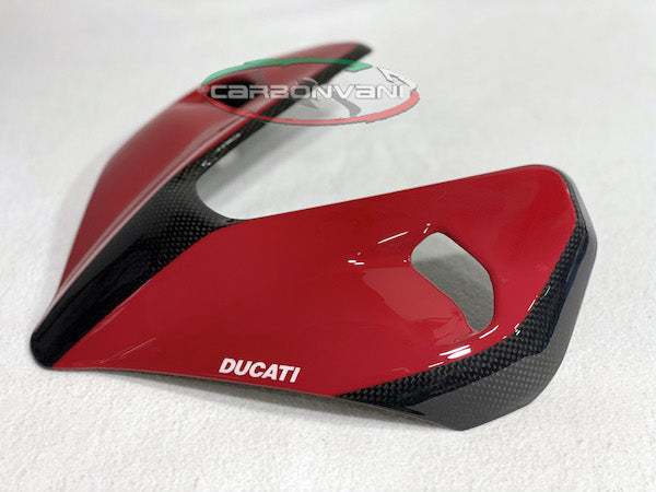 CARBONVANI Ducati Streetfighter V4 (2020+) Carbon Headlight Cover (upper; red)