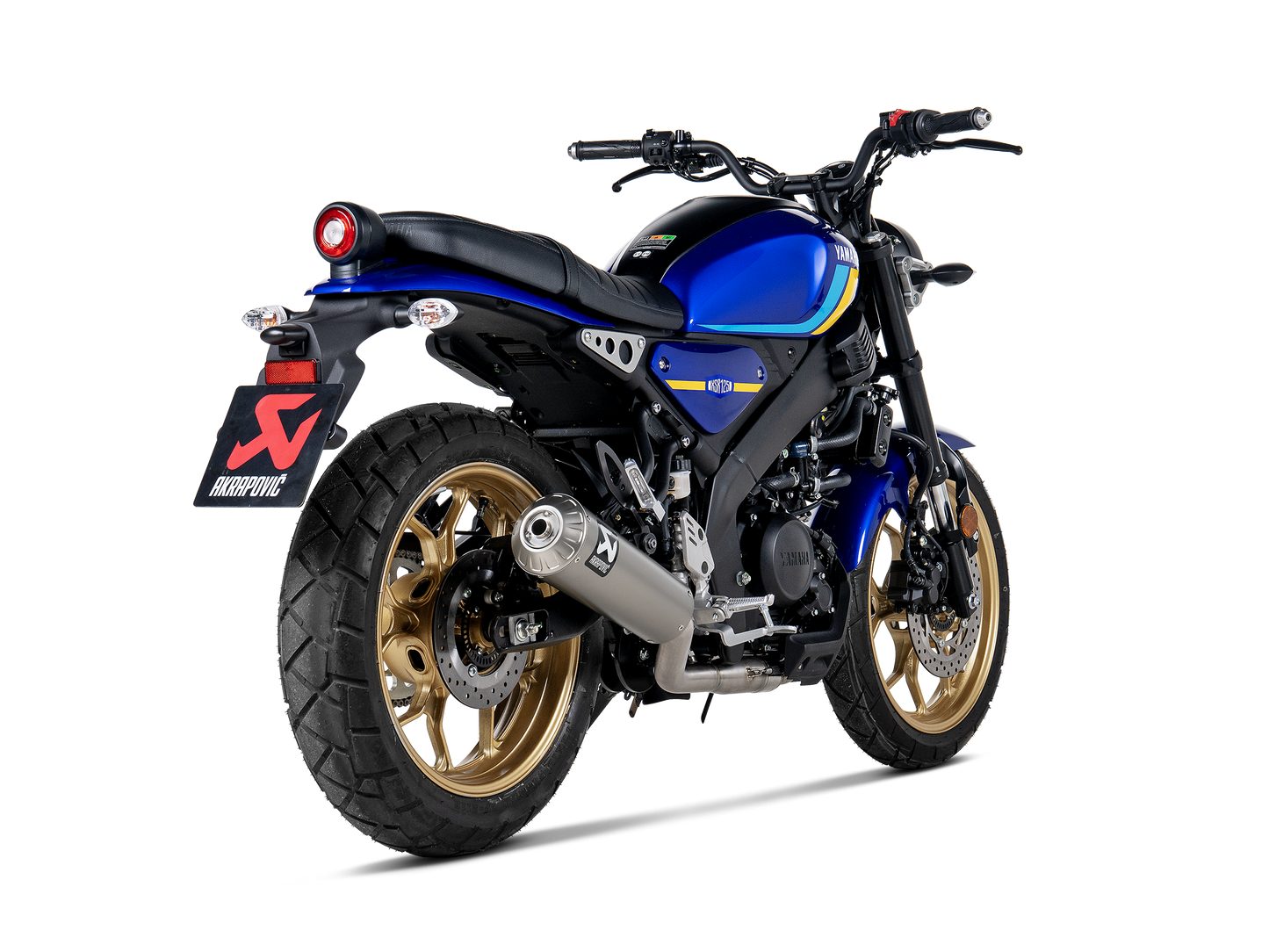 AKRAPOVIC S-Y125R13-HBFGT Yamaha XSR 125 / XSR 125 Legacy (2025+) Exhaust System "Racing Line" (titanium) – Accessories in the 2WheelsHero Motorcycle Aftermarket Accessories and Parts Online Shop