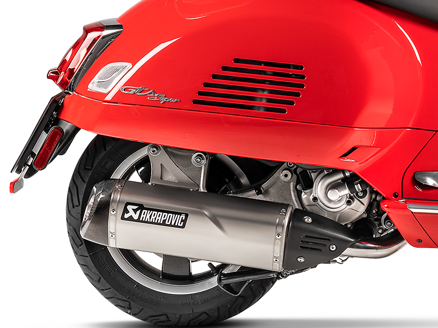 AKRAPOVIC P-HSVE3SO1 Vespa GTS Super 300 / Sei Giorni / Tech (2020+) Heat Shield (carbon) – Accessories in the 2WheelsHero Motorcycle Aftermarket Accessories and Parts Online Shop