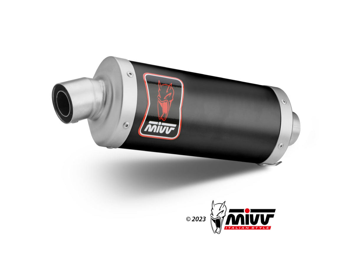 MIVV A.017 Aprilia Tuareg 660 (2022+) Slip-on Exhaust "Dakar" (black; approved) – Accessories in the 2WheelsHero Motorcycle Aftermarket Accessories and Parts Online Shop