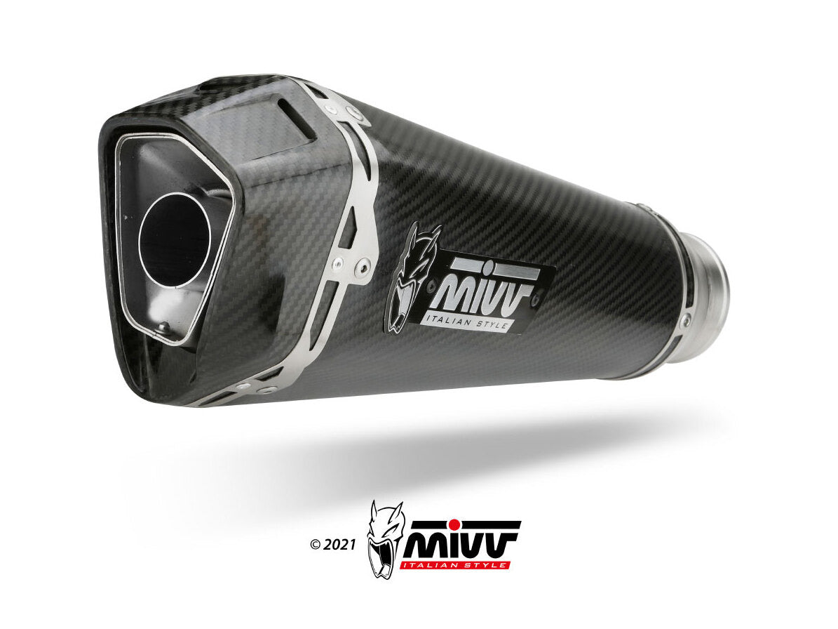 MIVV KT.026 KTM 1290 SUPERDUKE R ( 2020 / 23 ) Slip-on Exhaust "Delta Race" (carbon; approved) – Accessories in the 2WheelsHero Motorcycle Aftermarket Accessories and Parts Online Shop