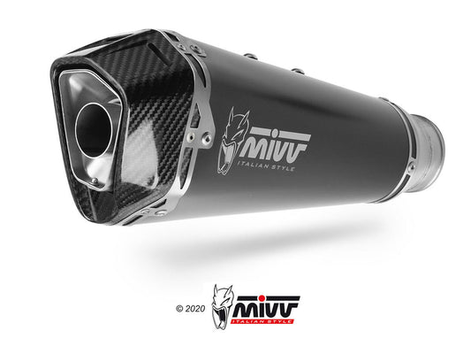 MIVV K.049 KAWASAKI VERSYS 1000 ( 2019+ ) Slip-on Exhaust "Delta Race" (black; approved) – Accessories in the 2WheelsHero Motorcycle Aftermarket Accessories and Parts Online Shop