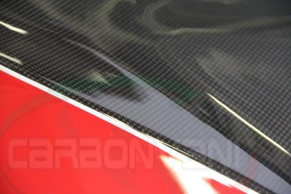 CARBONVANI Ducati Monster 696/796/1100 Carbon Side Tank Panels Kit "Red"