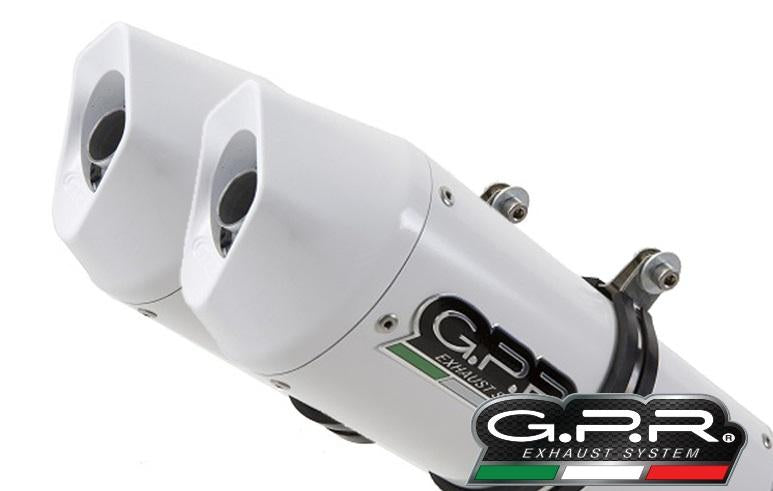 GPR Yamaha MT-03 (06/12) Dual Slip-on Exhaust "Albus Ceramic" (EU homologated)