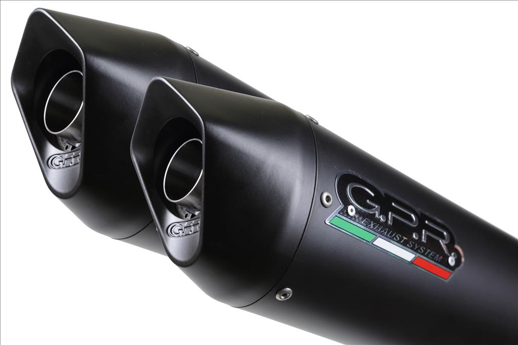 GPR Triumph Street Triple (08/12) Dual Slip-on Exhaust "Furore Nero" (EU homologated)