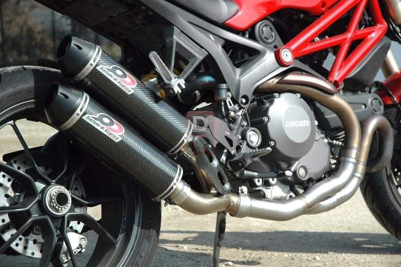 QD EXHAUST Ducati Monster 1100 Evo (12/13) Mid-pipe Valve Eliminator
