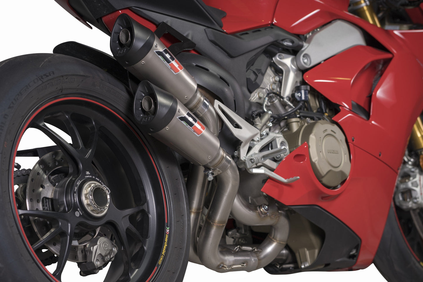 QD EXHAUST Ducati Panigale V4 (2018+) Semi-Full Dual Exhaust System "Gunshot" (EU homologated)