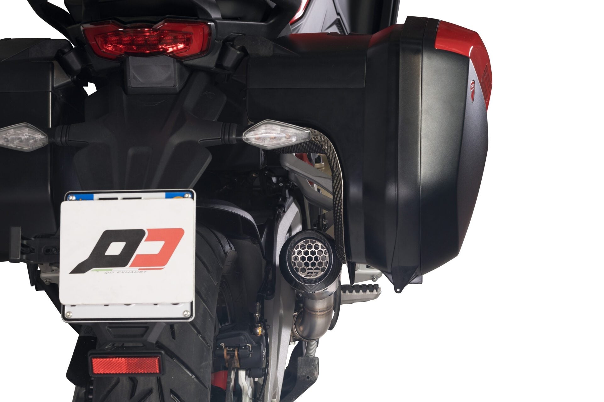QD EXHAUST Ducati Multistrada V4 (2021+) Titanium Slip-on Exhaust "Gunshot" (EU homologated; dark) – Accessories in the 2WheelsHero Motorcycle Aftermarket Accessories and Parts Online Shop