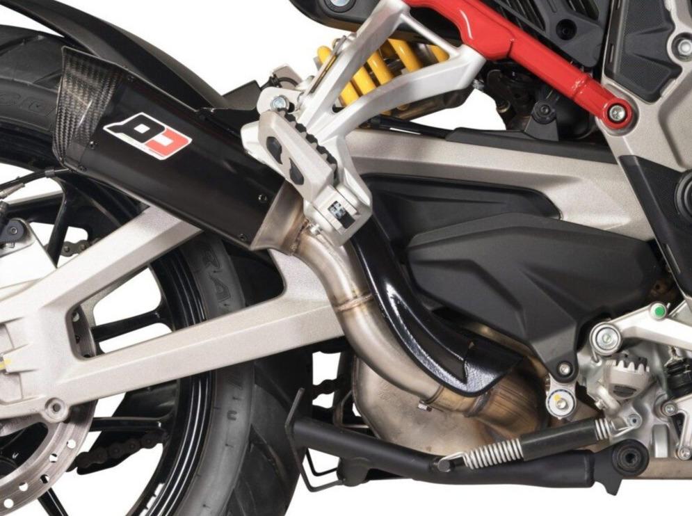 QD EXHAUST Ducati Multistrada V4 (2021+) Titanium Slip-on Exhaust "Gunshot" (EU homologated; dark) – Accessories in the 2WheelsHero Motorcycle Aftermarket Accessories and Parts Online Shop