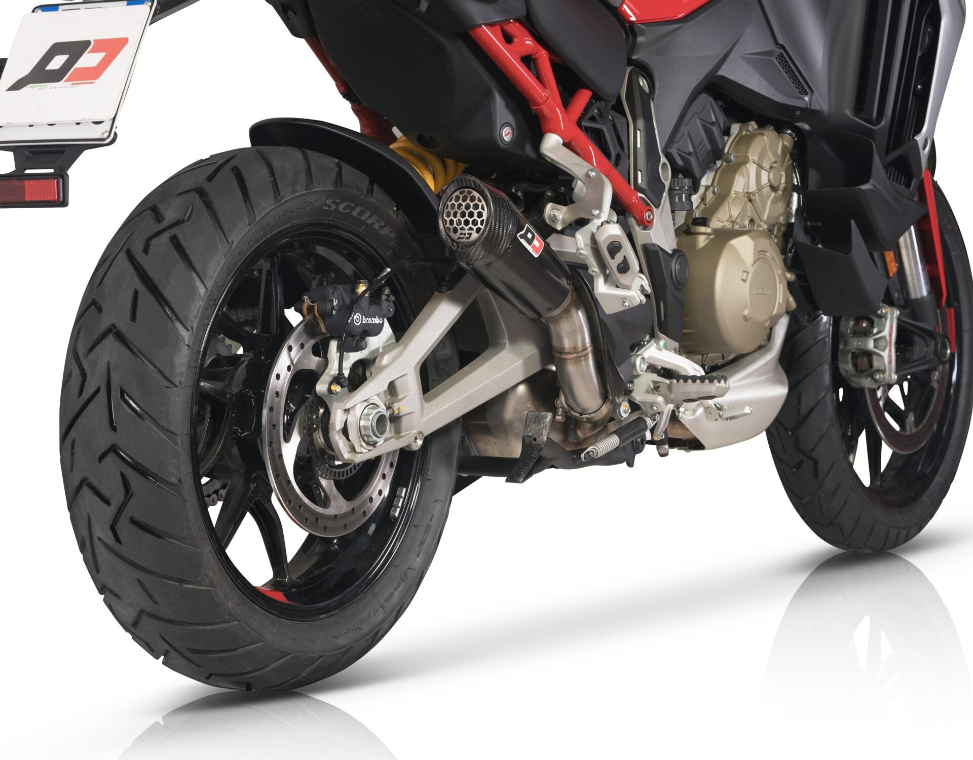 QD EXHAUST Ducati Multistrada V4 (2021+) Titanium Slip-on Exhaust "Gunshot" (EU homologated; dark) – Accessories in the 2WheelsHero Motorcycle Aftermarket Accessories and Parts Online Shop