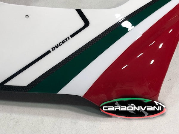 CARBONVANI Ducati Panigale V4 / V4S (2018+) Carbon Full Fairing "Tricolore" (road version; 8 pcs)