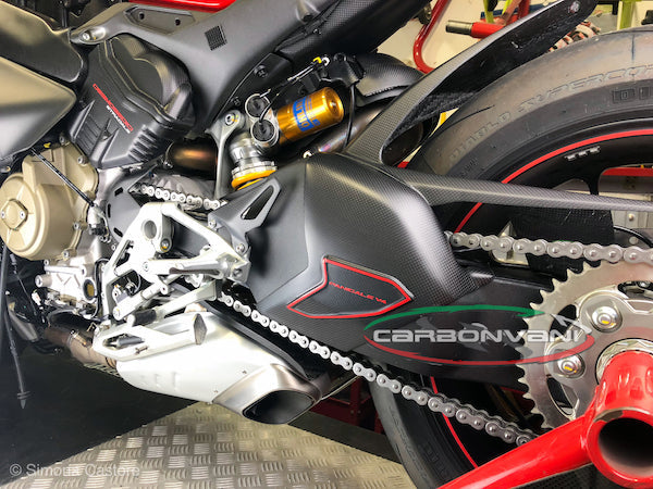 CARBONVANI Ducati Panigale V4 (2018+) Carbon Swingarm Guard (DPR version)