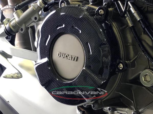 CARBONVANI Ducati Panigale V4R Carbon Clutch Cover (open)
