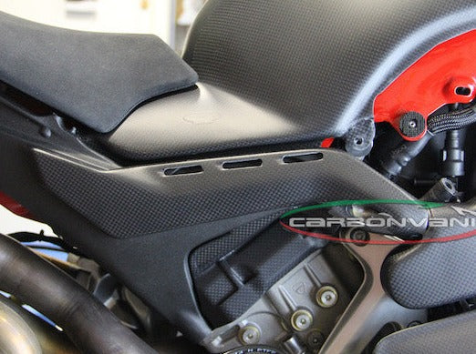 CARBONVANI Ducati Panigale V4 (2018+) Carbon Under Seat Covers (rear subframe)