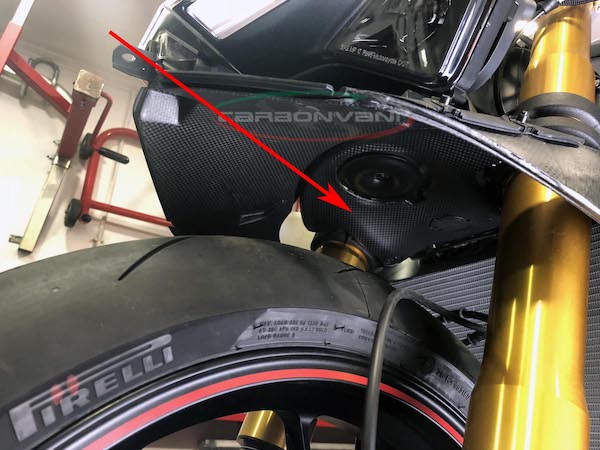 CARBONVANI Ducati Panigale V4 (2018+) Carbon Headlight Fairing (bottom set)