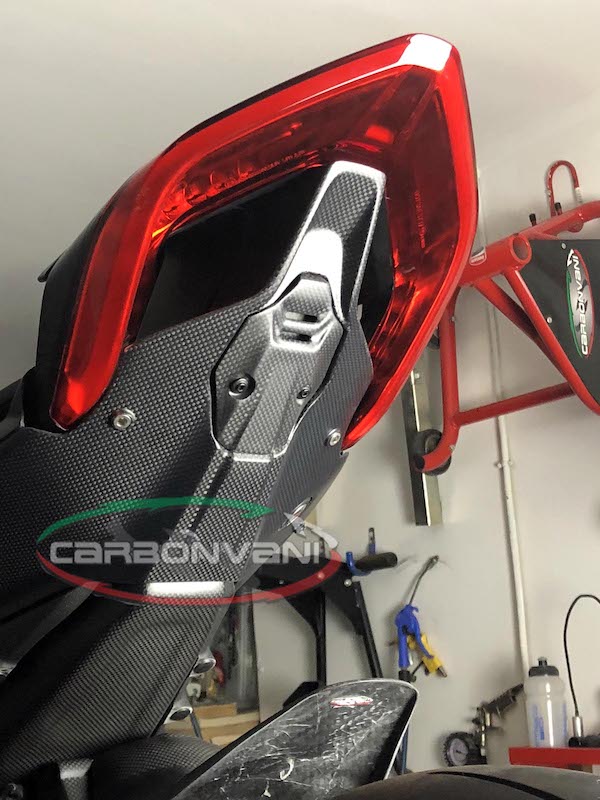 CARBONVANI Ducati Panigale V4 (2018+) Carbon License Plate Holder Cap