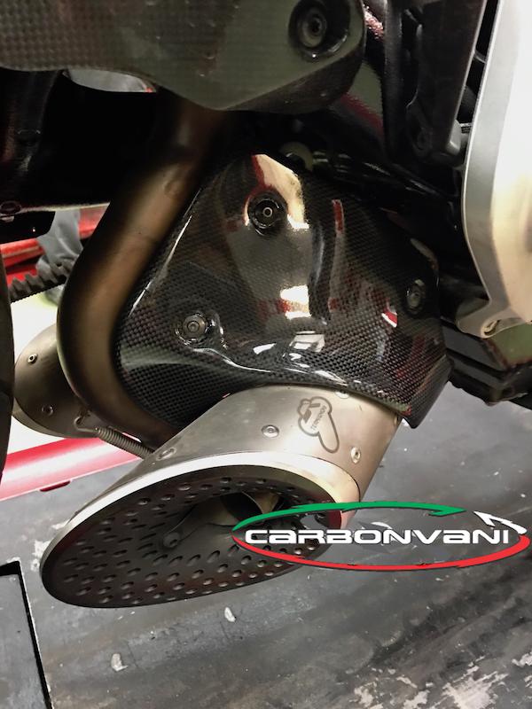 CARBONVANI Ducati XDiavel Carbon Exhaust Guard (for Termignoni)