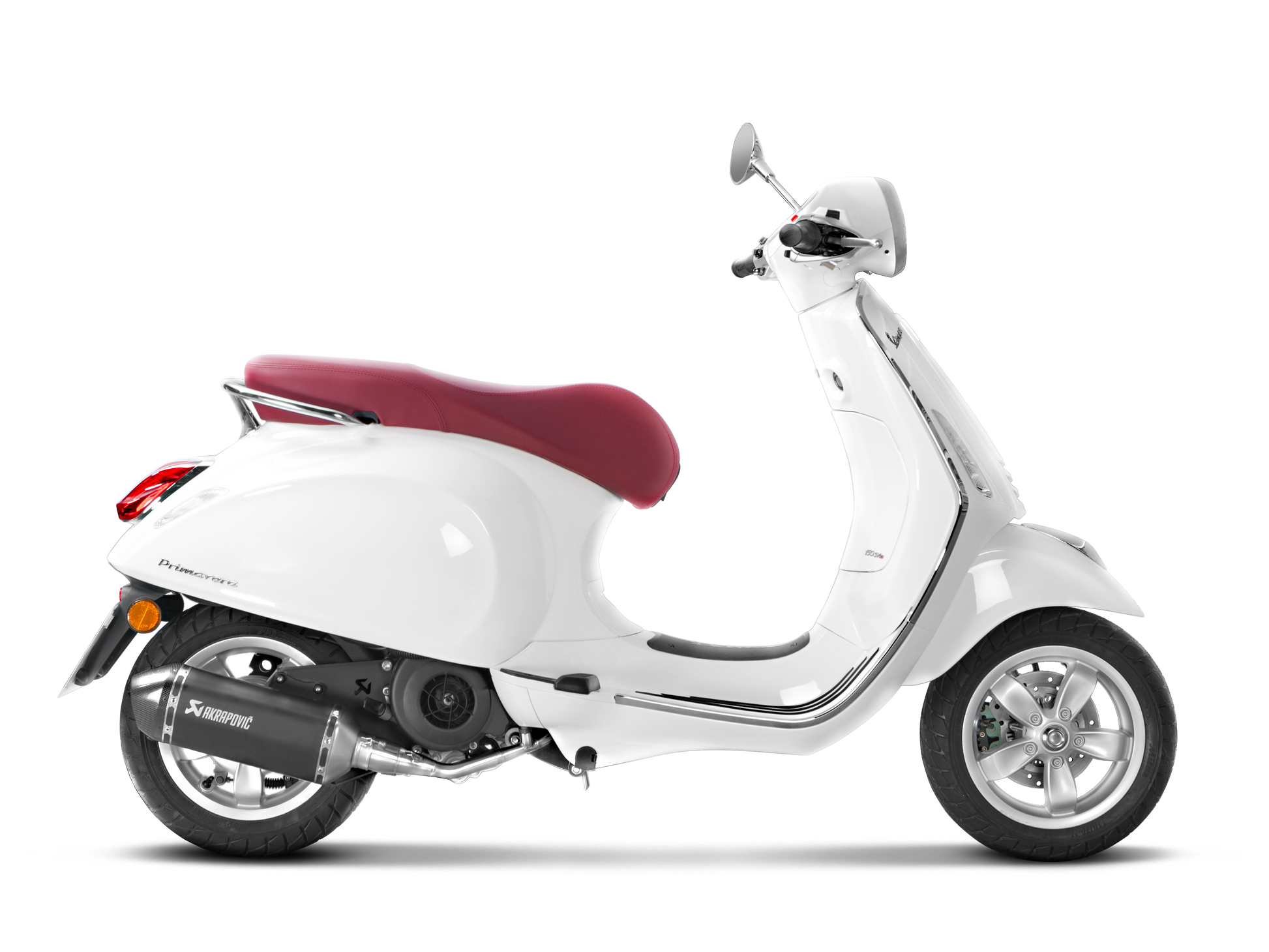 AKRAPOVIC S-VE125R2-HZBL Vespa Primavera / Sprint 3V (2020+) Exhaust System "Racing Line"(SS) – Accessories in the 2WheelsHero Motorcycle Aftermarket Accessories and Parts Online Shop