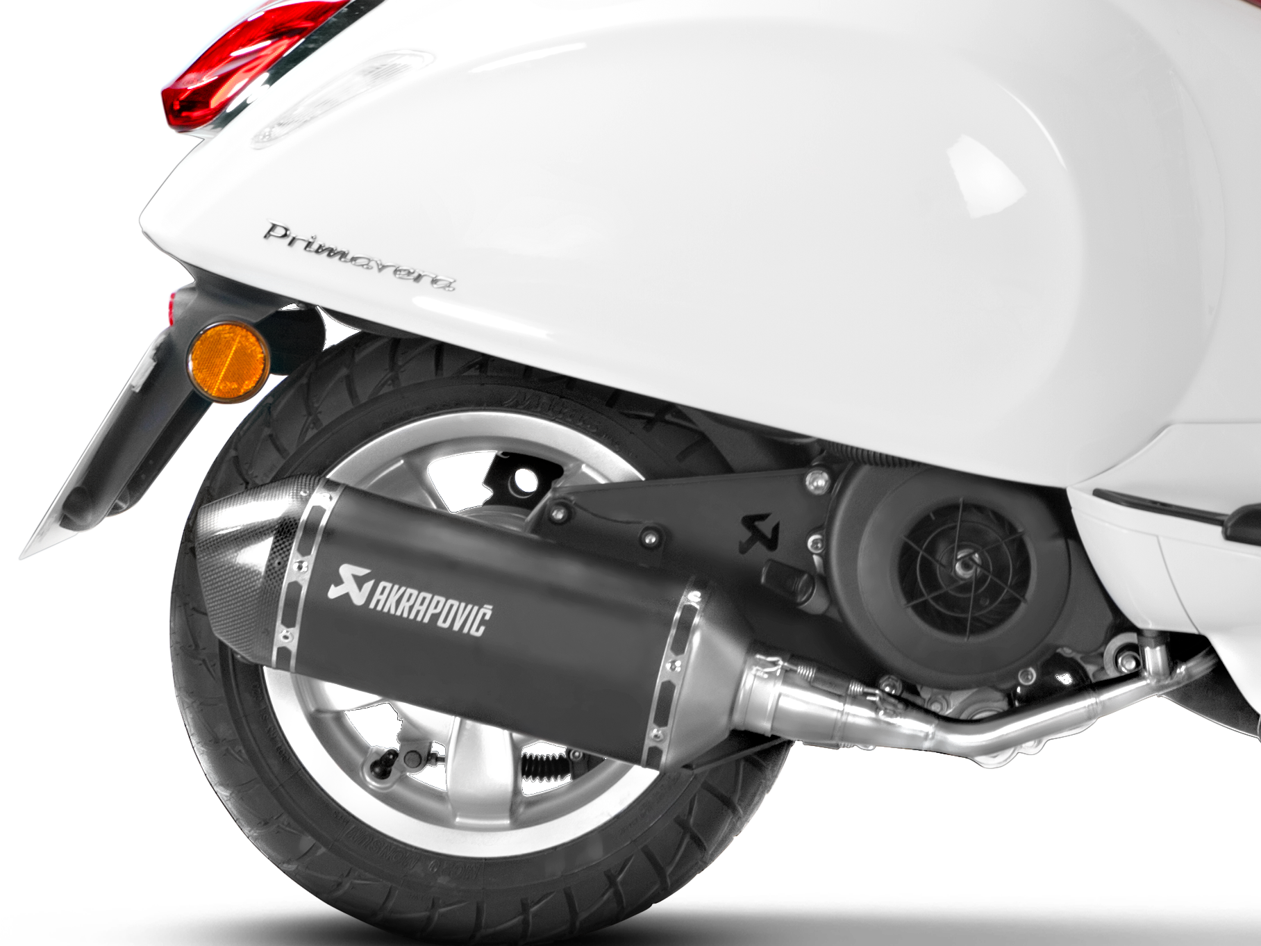 AKRAPOVIC S-VE125R2-HZBL Vespa Sprint 150ie 3V (2020+) Exhaust System "Racing Line" (SS) – Accessories in the 2WheelsHero Motorcycle Aftermarket Accessories and Parts Online Shop