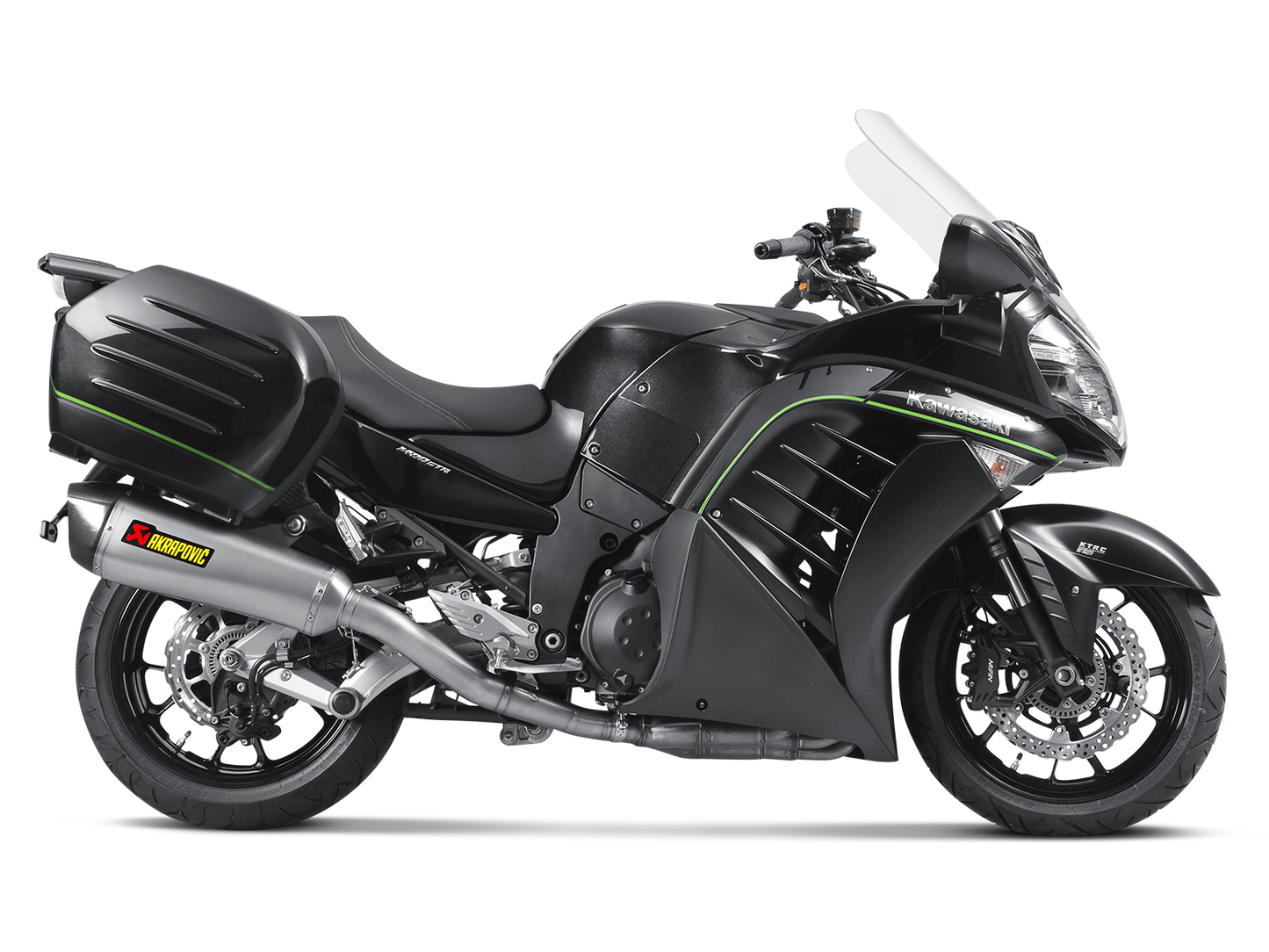 AKRAPOVIC S-K14SO5-HZAAT Kawasaki 1400 GTR / Concours 14 (2017+) Slip-on Exhaust (titanium) – Accessories in the 2WheelsHero Motorcycle Aftermarket Accessories and Parts Online Shop