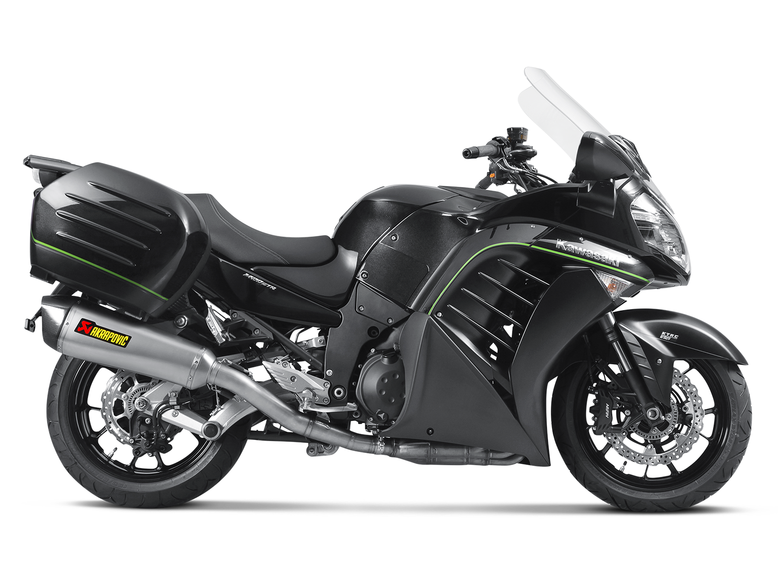 AKRAPOVIC S-K14SO5-HZAAT Kawasaki 1400 GTR / Concours 14 (2017+) Slip-on Exhaust (titanium) – Accessories in the 2WheelsHero Motorcycle Aftermarket Accessories and Parts Online Shop