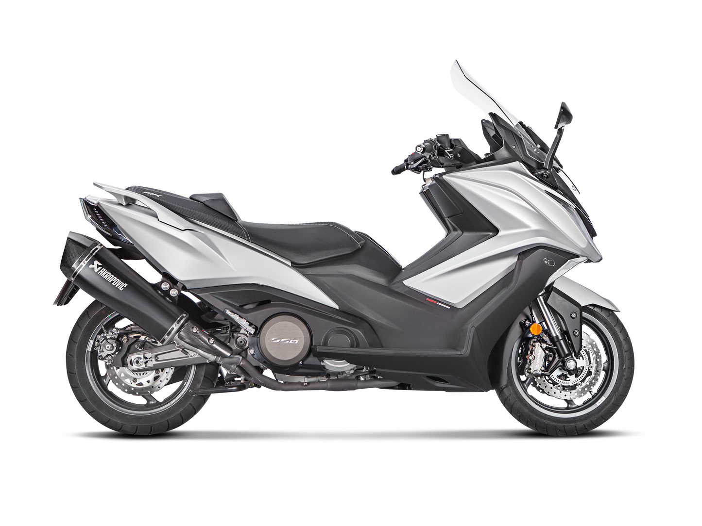 AKRAPOVIC S-KY5SO1-HRAASSBL Kymco AK 550 (2020+) Slip-On Exhaust (SS) – Accessories in the 2WheelsHero Motorcycle Aftermarket Accessories and Parts Online Shop