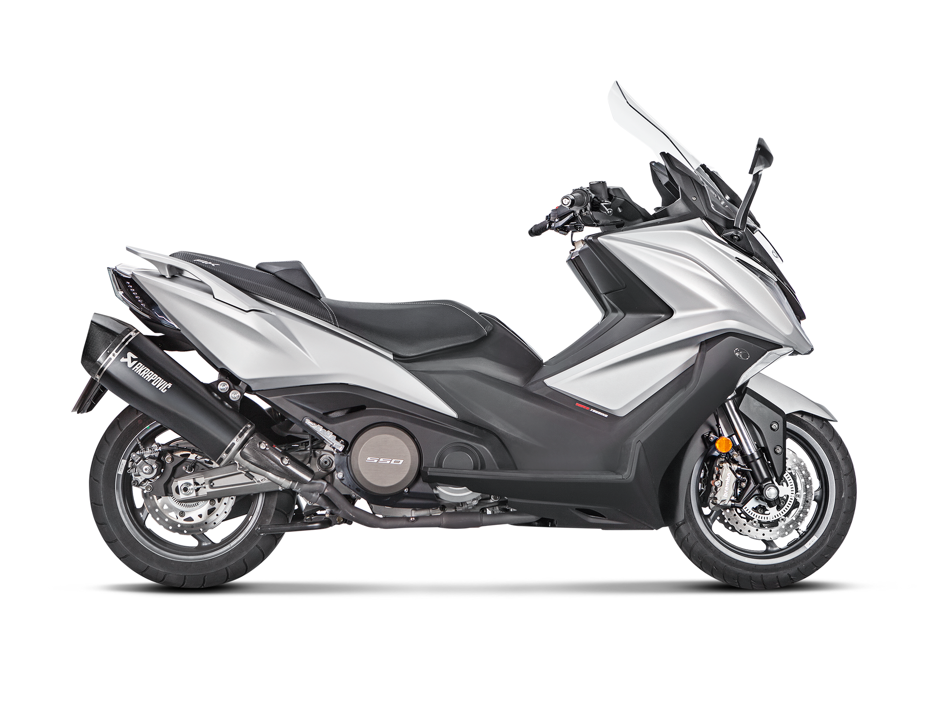 AKRAPOVIC S-KY5SO1-HRAASSBL Kymco AK 550 (2020+) Slip-On Exhaust (SS) – Accessories in the 2WheelsHero Motorcycle Aftermarket Accessories and Parts Online Shop