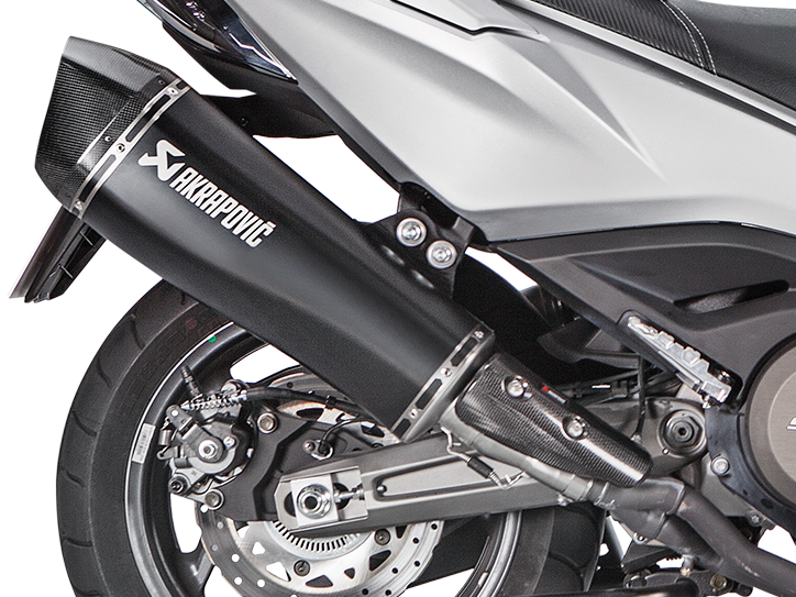 AKRAPOVIC S-KY5SO1-HRAASSBL Kymco AK 550 (2020+) Slip-On Exhaust (SS) – Accessories in the 2WheelsHero Motorcycle Aftermarket Accessories and Parts Online Shop