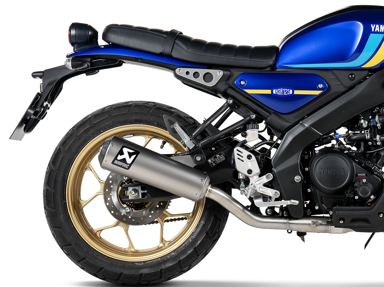 AKRAPOVIC S-Y125R13-HBFGT Yamaha XSR 125 / XSR 125 Legacy (2025+) Exhaust System "Racing Line" (titanium) – Accessories in the 2WheelsHero Motorcycle Aftermarket Accessories and Parts Online Shop