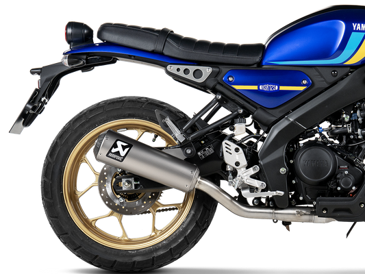 AKRAPOVIC S-Y125R13-HBFGT Yamaha XSR 125 / XSR 125 Legacy (2025+) Exhaust System "Racing Line" (titanium) – Accessories in the 2WheelsHero Motorcycle Aftermarket Accessories and Parts Online Shop
