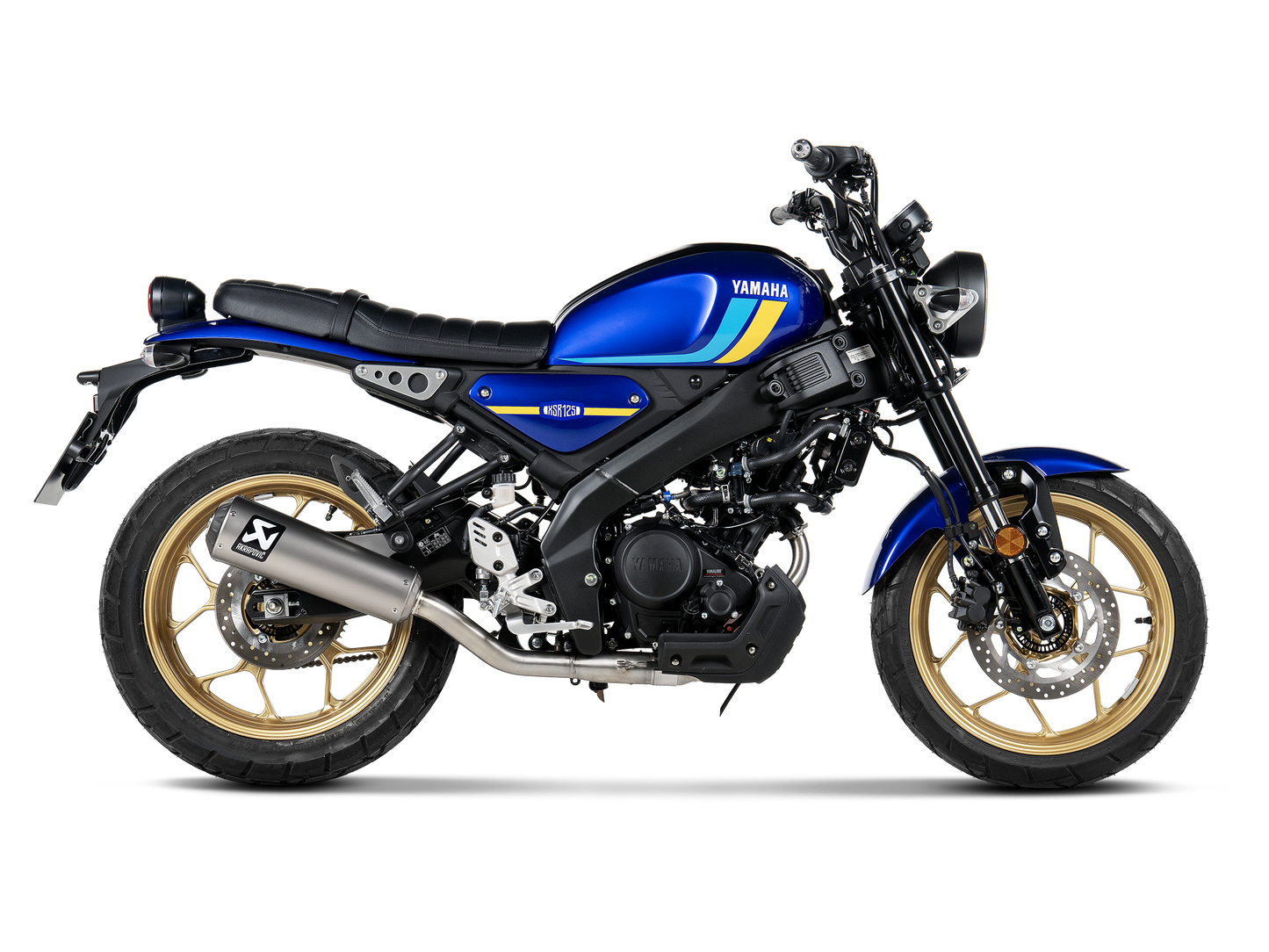 AKRAPOVIC S-Y125R13-HBFGT Yamaha XSR 125 / XSR 125 Legacy (2025+) Exhaust System "Racing Line" (titanium) – Accessories in the 2WheelsHero Motorcycle Aftermarket Accessories and Parts Online Shop