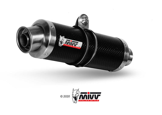 MIVV D.023 Ducati Monster 696 (08/14) Dual Slip-on Exhaust "GP" (carbon; approved) – Accessories in the 2WheelsHero Motorcycle Aftermarket Accessories and Parts Online Shop