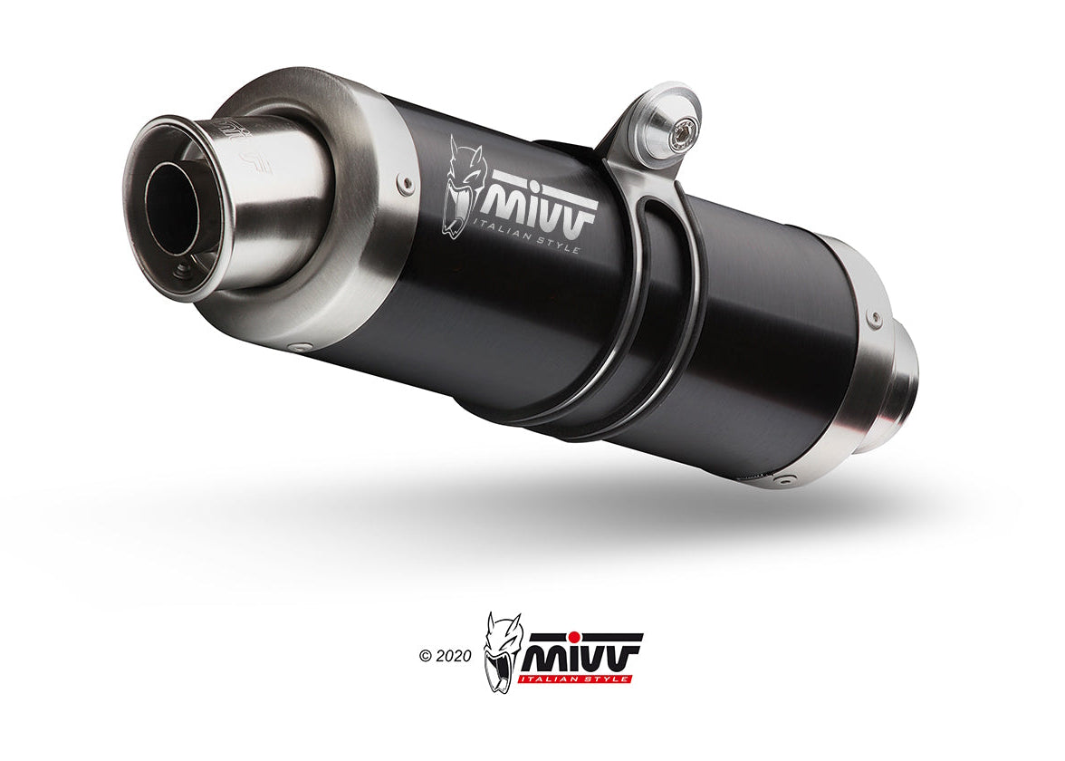 MIVV D.025 Ducati Monster 795 / 796 (10/14) Dual Slip-on Exhaust "GP" (black; approved) – Accessories in the 2WheelsHero Motorcycle Aftermarket Accessories and Parts Online Shop