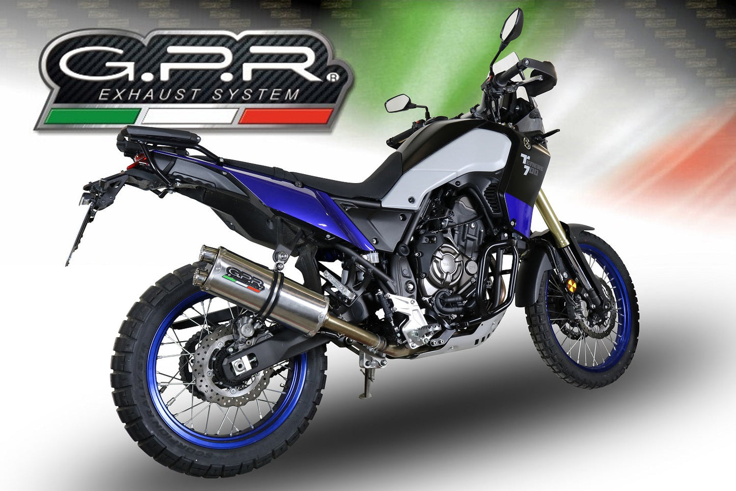 GPR Yamaha Ténéré 700 Slip-on Exhaust "Dual Inox" (EU homologated)