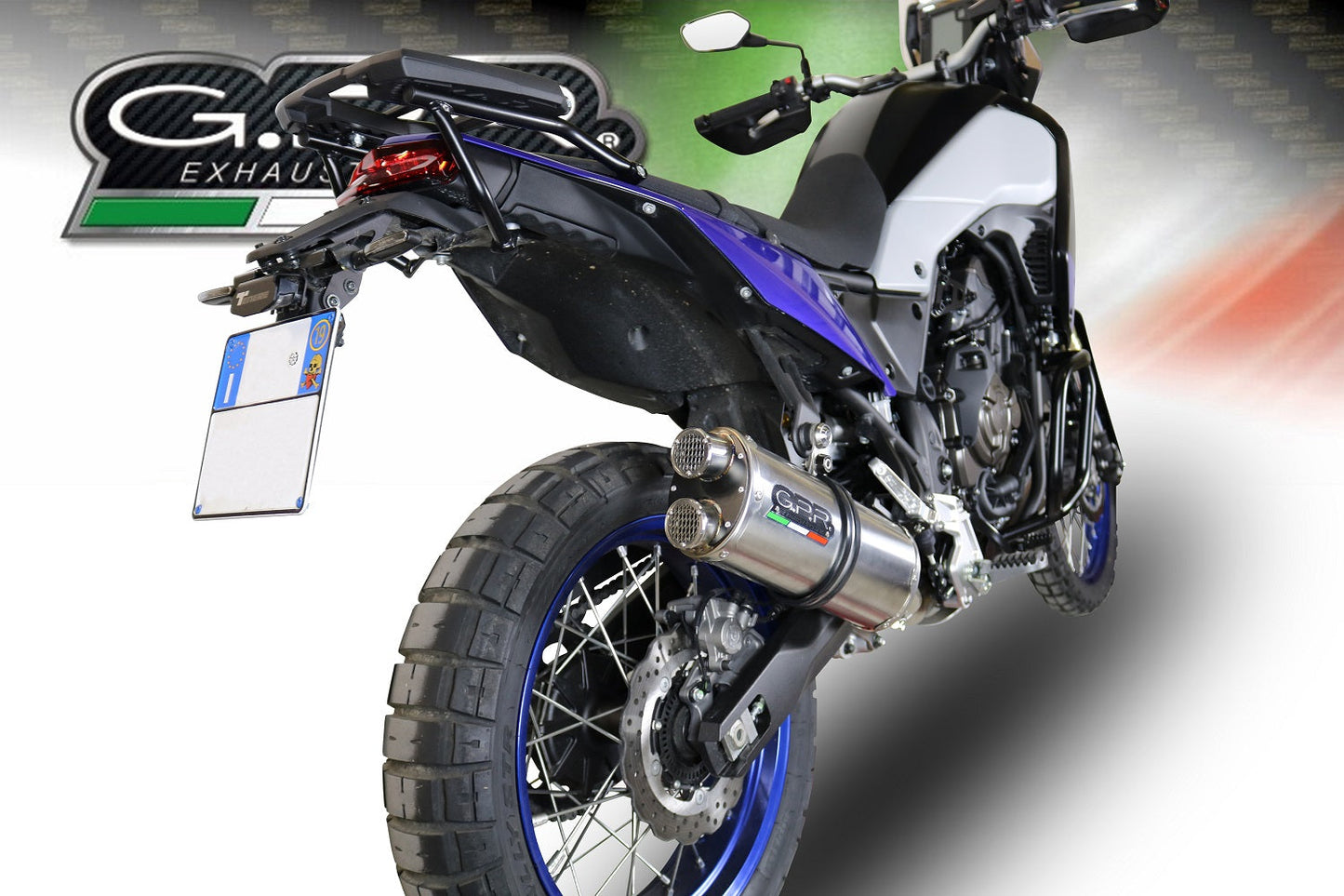 GPR Yamaha Ténéré 700 Slip-on Exhaust "Dual Inox" (EU homologated)