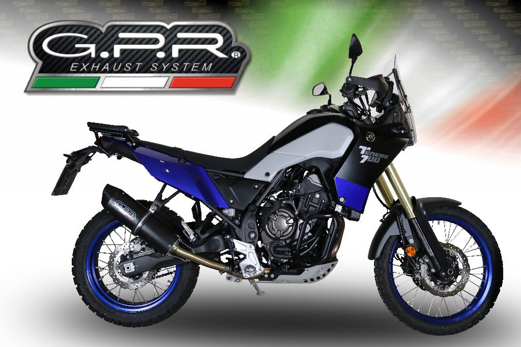 GPR Yamaha Ténéré 700 Slip-on Exhaust "Furore Evo 4 Nero" (EU homologated)
