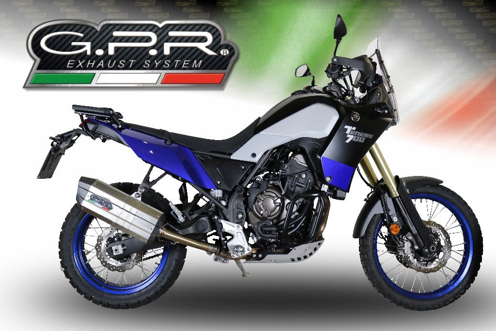 GPR Yamaha Ténéré 700 Slip-on Exhaust "Sonic Inox" (EU homologated)
