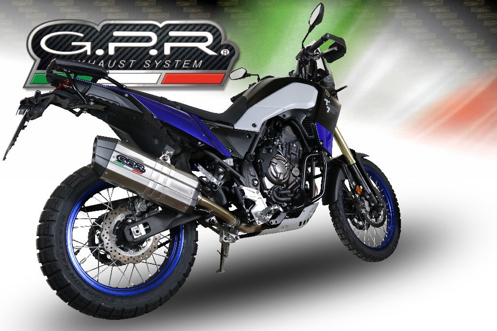 GPR Yamaha Ténéré 700 Slip-on Exhaust "Sonic Inox" (EU homologated)