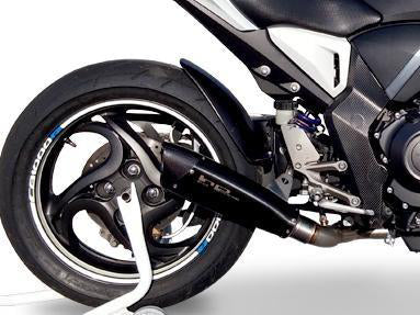 HP CORSE Honda CB1000R Slip-on Exhaust "Evoxtreme Black Single" (low position)