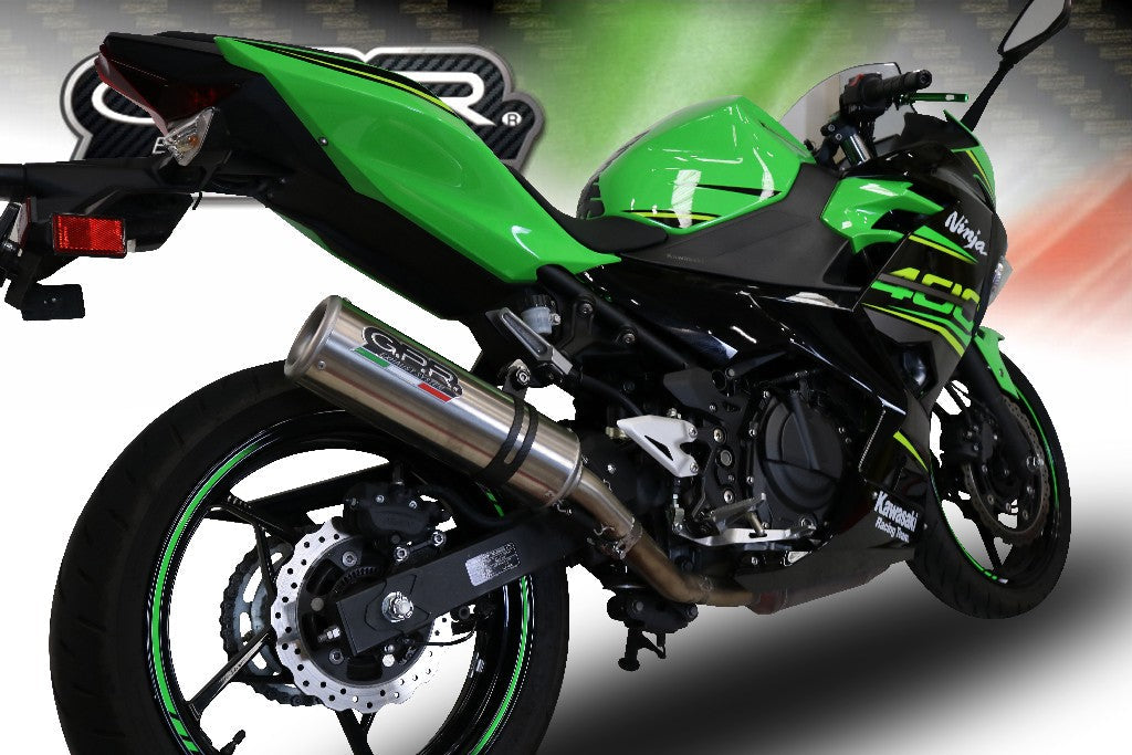 GPR Kawasaki Ninja 400 Full Exhaust System "M3 Titanium Natural"
