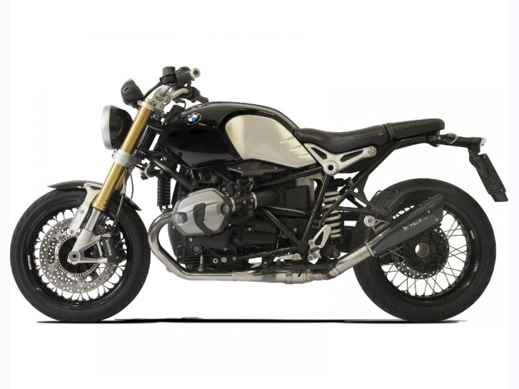 HP CORSE BMW R nineT Slip-on Exhaust "Evoxtreme Black Single Low" (EU homologated) – Accessories in Factory Racing – Motorcycle Parts & Accessories Online Store