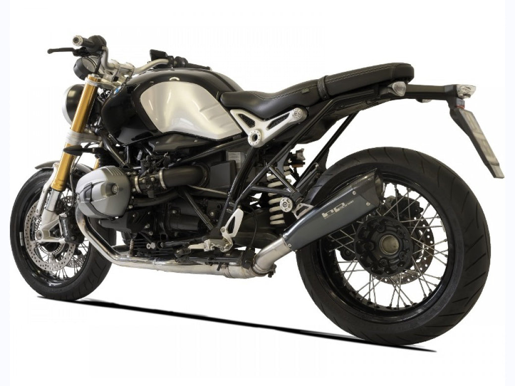 HP CORSE BMW R nineT Slip-on Exhaust "Evoxtreme Black Single Low" (EU homologated)